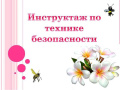 Инструктаж по технике безопасности